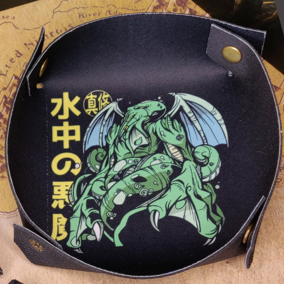 Dice Tray - Cthulhu Anime Design Board Game Tabletop Gaming Gifts Accessories, RPG D&D Dice