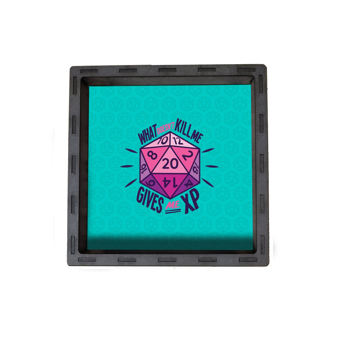 Dice Tray - D&D XP D20 Design Board Game Tabletop Gaming Gifts Accessories, RPG D&D Dice