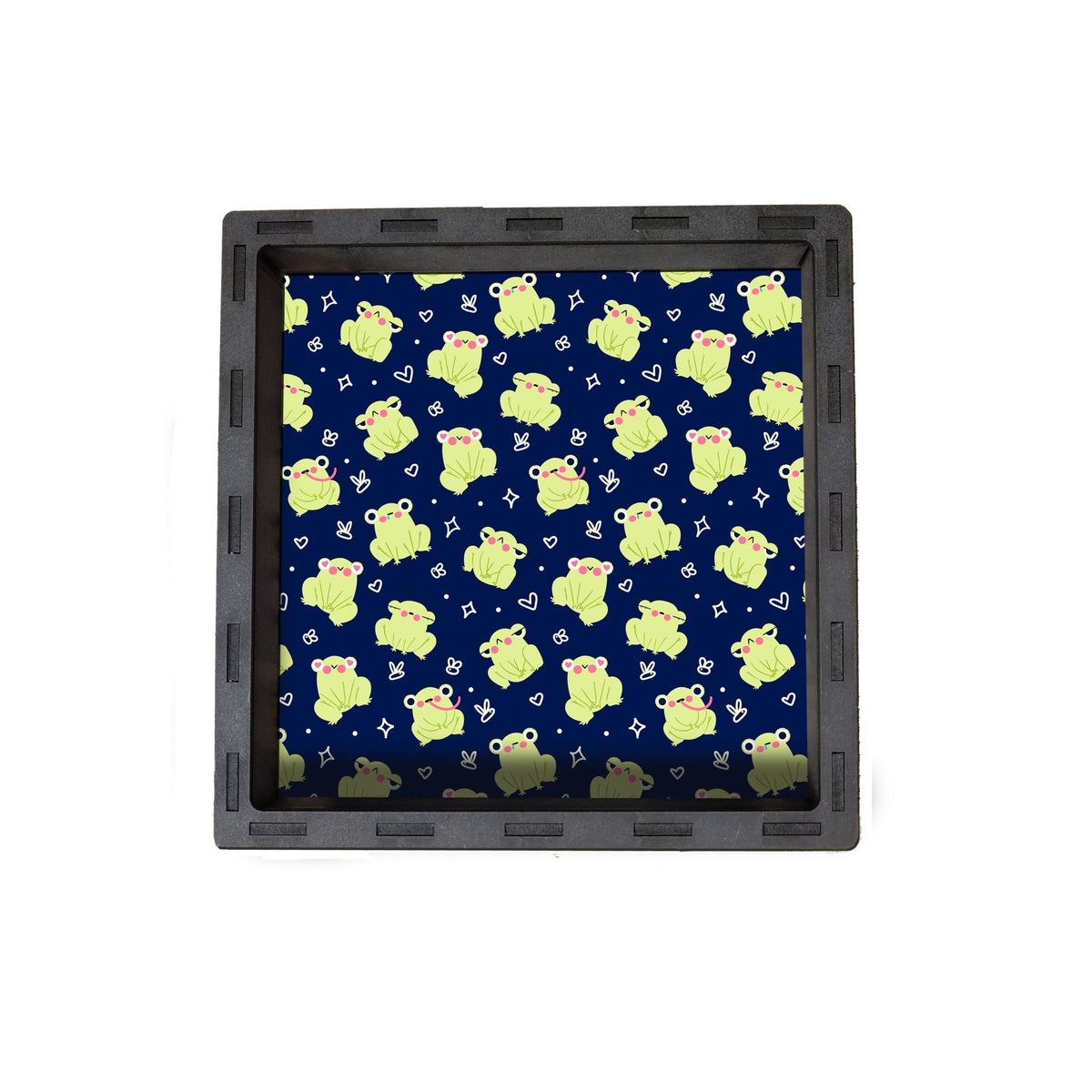 Dice Tray - Green Blue Frogs Board Game Tabletop Gaming Gifts Accessories, RPG D&D Dice