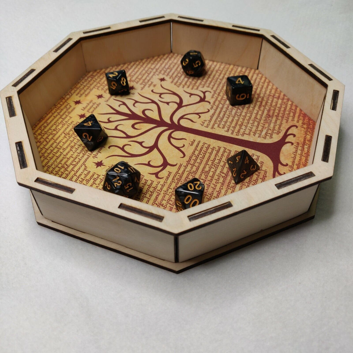 Dice Tray - Lord of the Rings Inspired Tree of Gondor Board Game Tabletop Gaming Gifts Accessories, RPG D&D Dice