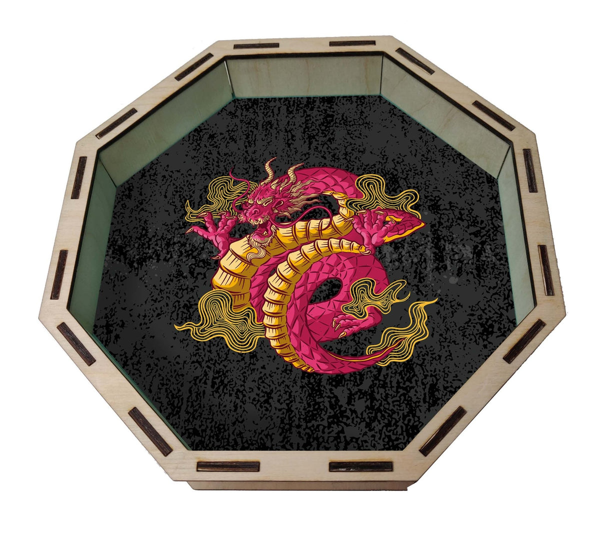 Dice Tray - Lucky Dragon Board Game Tabletop Gaming Gifts Accessories, RPG D&D Dice