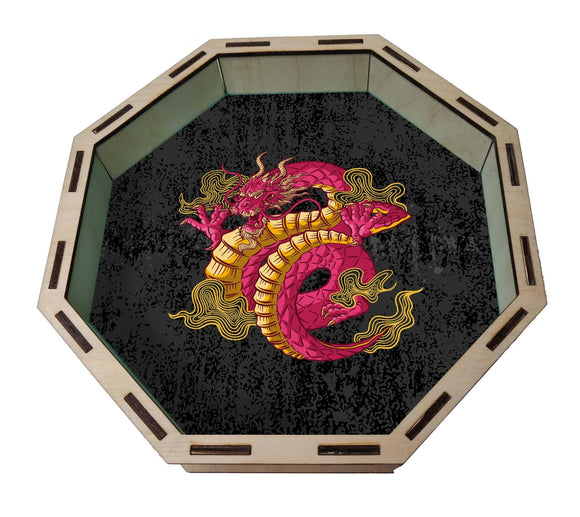 Dice Tray- Lucky Dragon Dice Tray Board Game Accessories, Tabletop Gaming Gifts, RPG Dnd Dice
