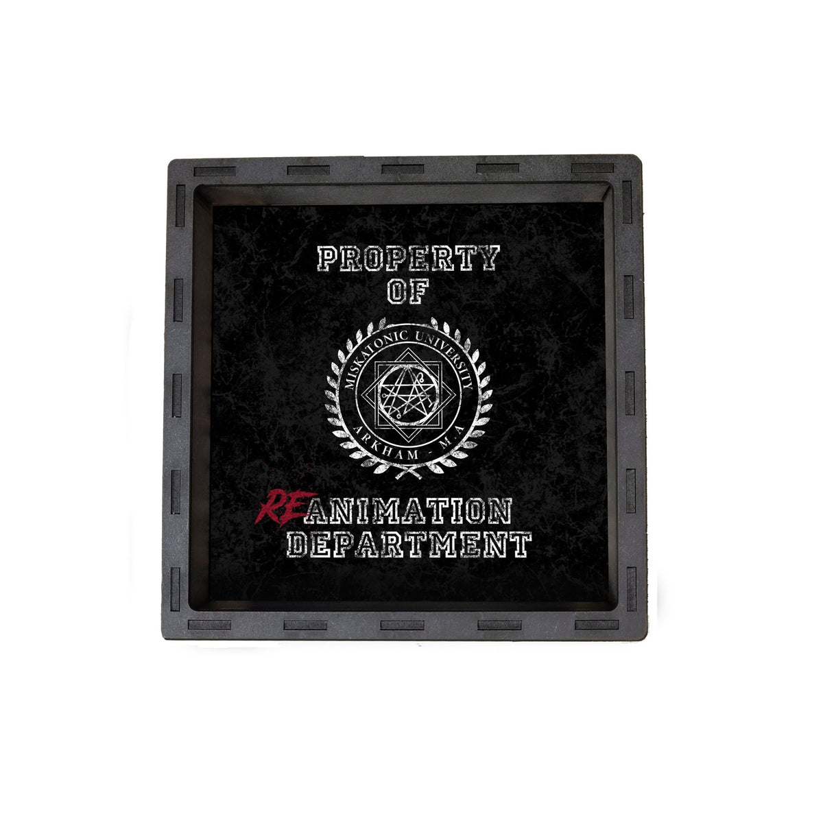 Dice Tray - Miskatonic Reanimation Department Dice Tray Board Game Tabletop Gaming Gifts Accessories, RPG D&D Dice