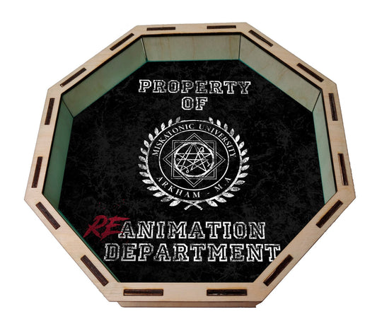 Dice Tray - Miskatonic Reanimation Department Dice Tray Board Game Tabletop Gaming Gifts Accessories, RPG D&D Dice