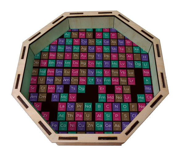 Dice Tray- Periodic Table Board Game Accessories, Tabletop Gaming Gifts, RPG Dnd Dice