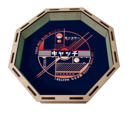 Dice Tray - Pokemon Pokeball Board Game Tabletop Gaming Gifts Accessories, RPG D&D Dice