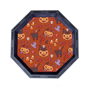 Dice Tray- Pumpkins and Cats Board Game Accessories, Tabletop Gaming Gifts, RPG Dnd Dice