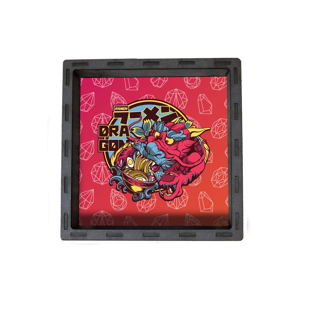 Dice Tray - Ramen Dragon Pattern Board Game Tabletop Gaming Gifts Accessories, RPG D&D Dice