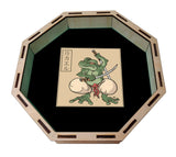 Dice Tray - Samurai Frog Dice Rolling Tray Board Game Tabletop Gaming Gifts Accessories, RPG D&D Dice