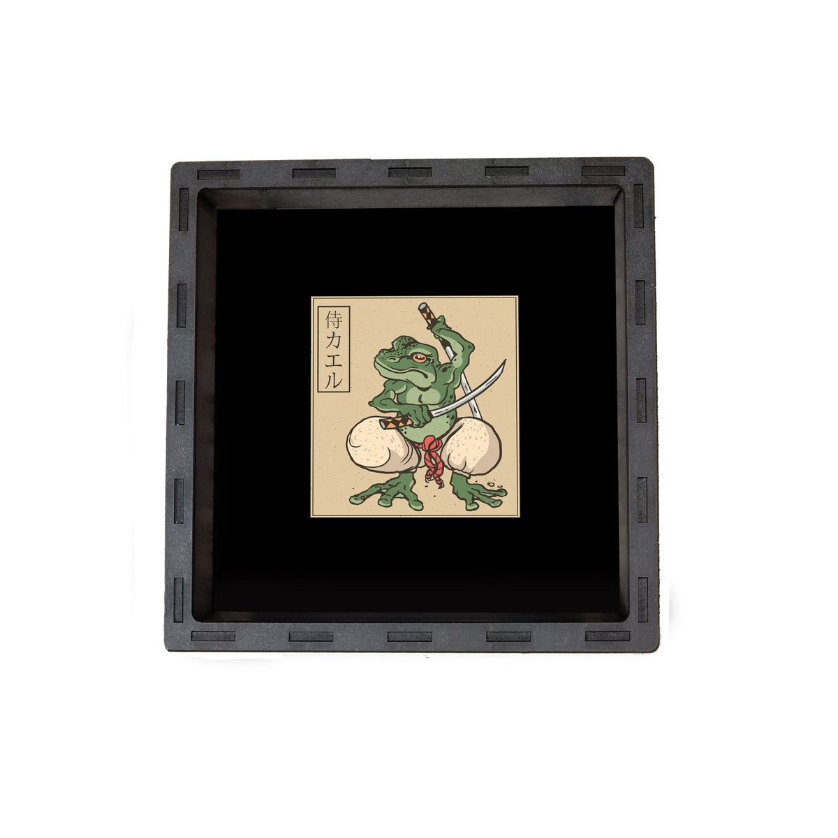 Dice Tray - Samurai Frog Dice Rolling Tray Board Game Tabletop Gaming Gifts Accessories, RPG D&D Dice