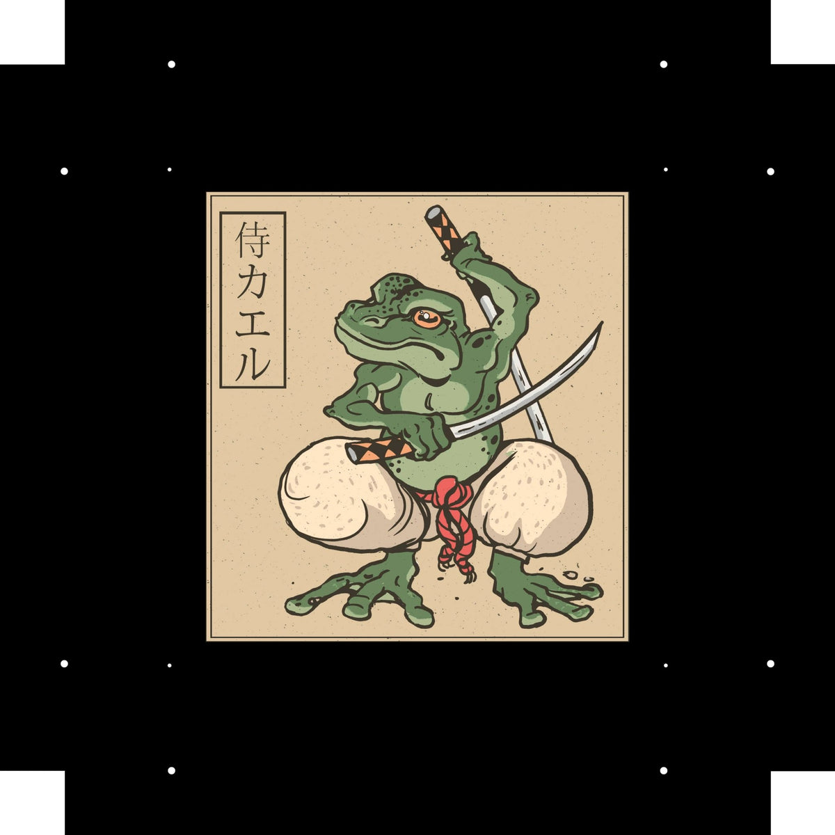 Dice Tray - Samurai Frog Dice Rolling Tray Board Game Tabletop Gaming Gifts Accessories, RPG D&D Dice