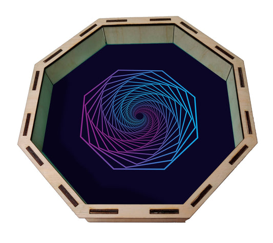 Dice Tray - Spirograph Pattern Board Game Tabletop Gaming Gifts Accessories, RPG D&D Dice