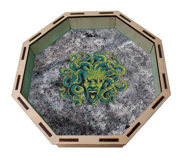 Dice Tray- Stone Medusa Board Game Accessories, Tabletop Gaming Gifts, RPG Dnd Dice