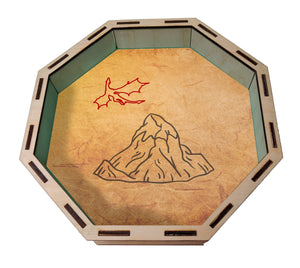 Dice Tray- The Lonely Mountain Inspired Board Game Accessories, Tabletop Gaming Gifts, RPG Dnd Dice