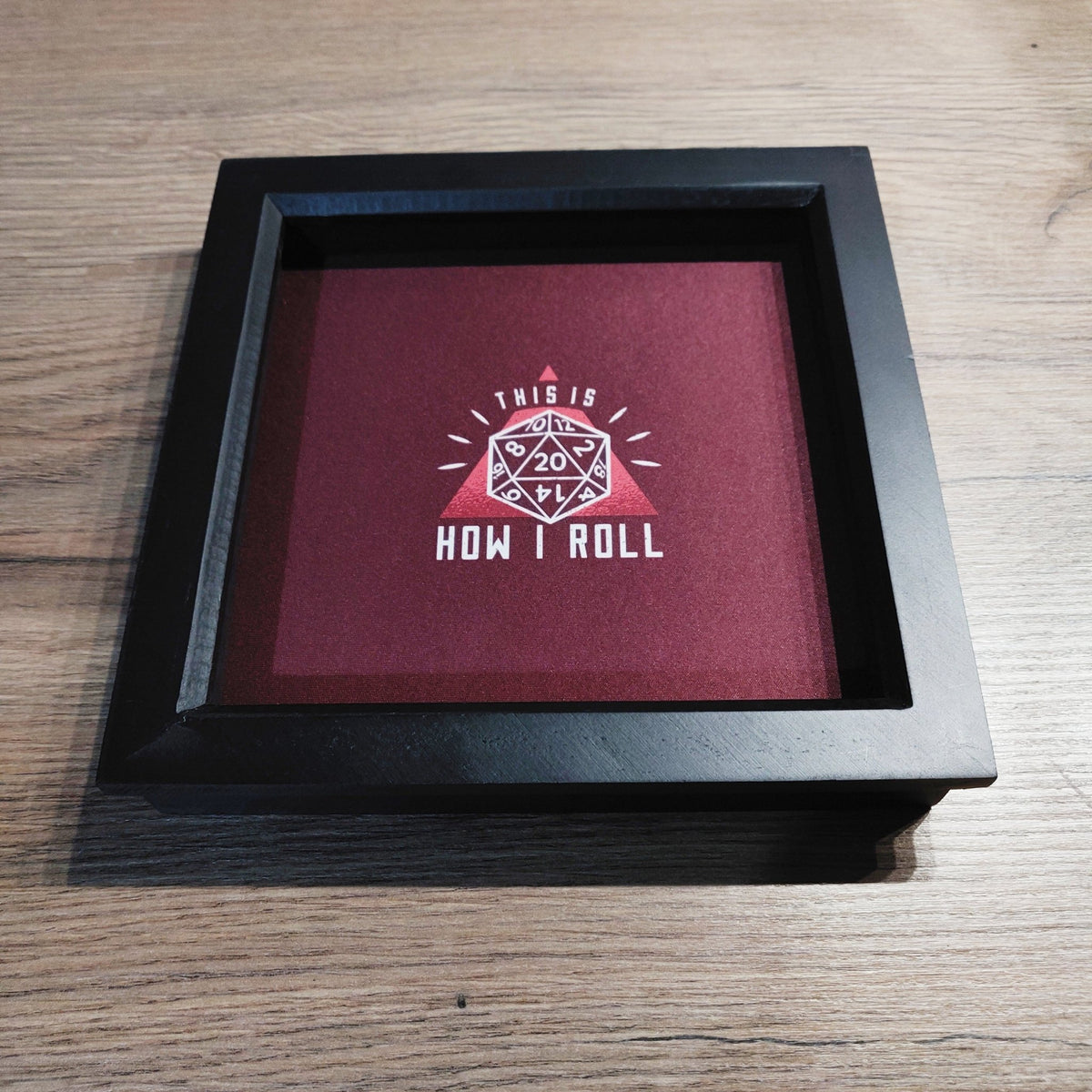 Dice Tray - This is How I Roll Dice Tray Board Game Tabletop Gaming Gifts Accessories, RPG D&D Dice