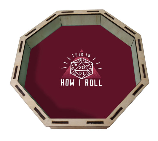 Dice Tray - This is How I Roll Dice Tray Board Game Tabletop Gaming Gifts Accessories, RPG D&D Dice