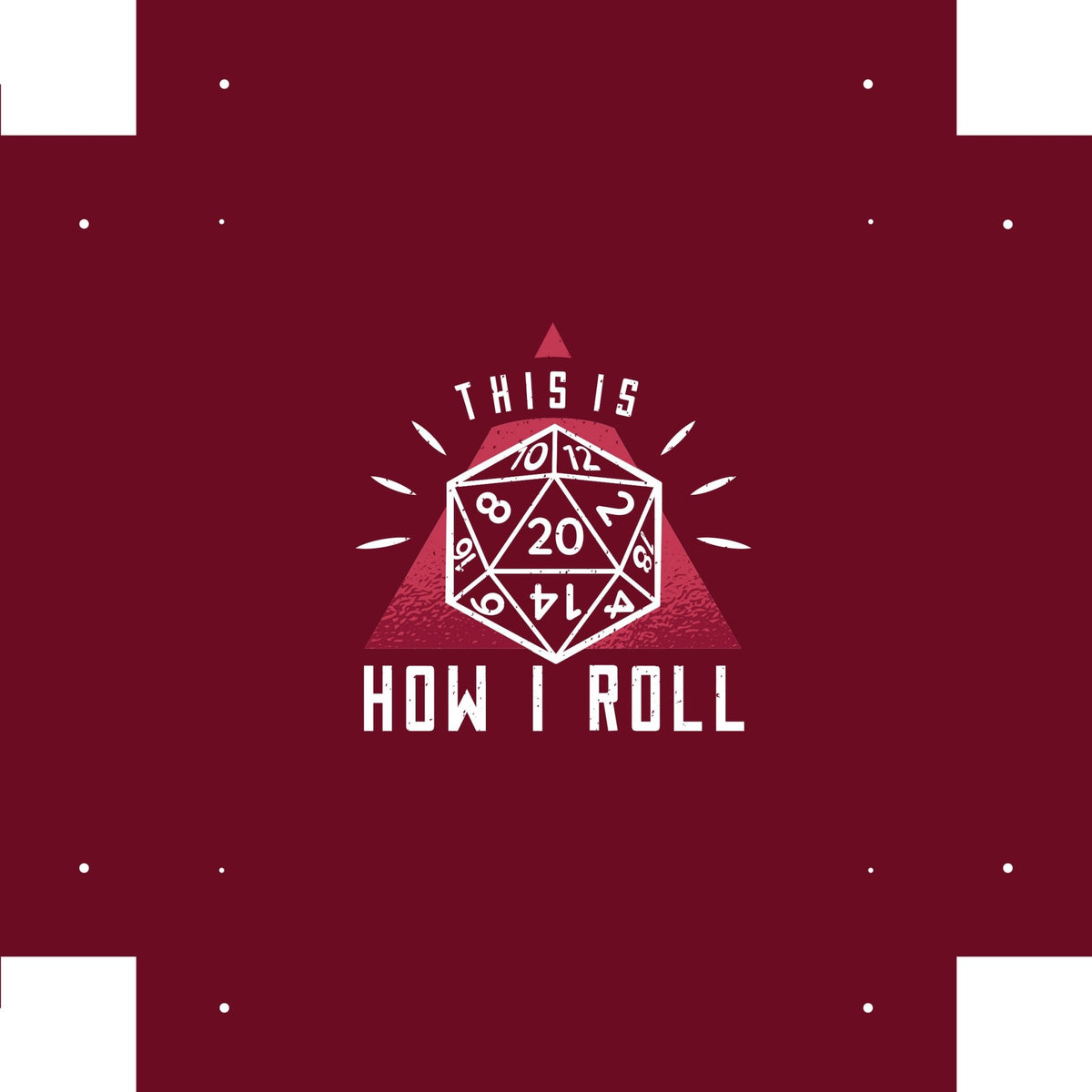 Dice Tray - This is How I Roll Dice Tray Board Game Tabletop Gaming Gifts Accessories, RPG D&D Dice