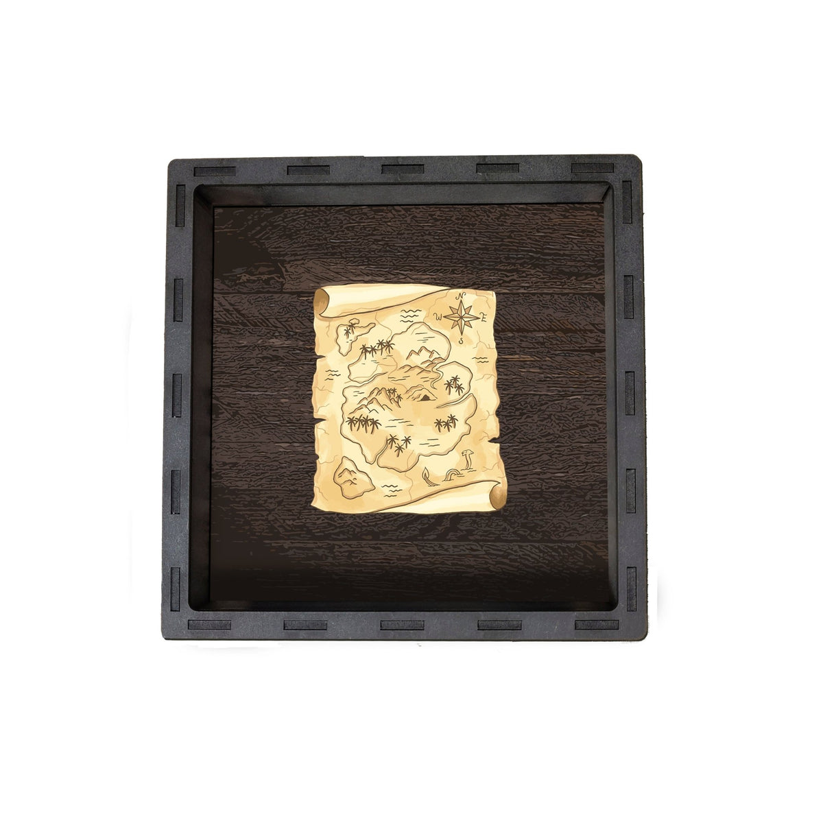 Dice Tray - Treasure Map Board Game Tabletop Gaming Gifts Accessories, RPG D&D Dice
