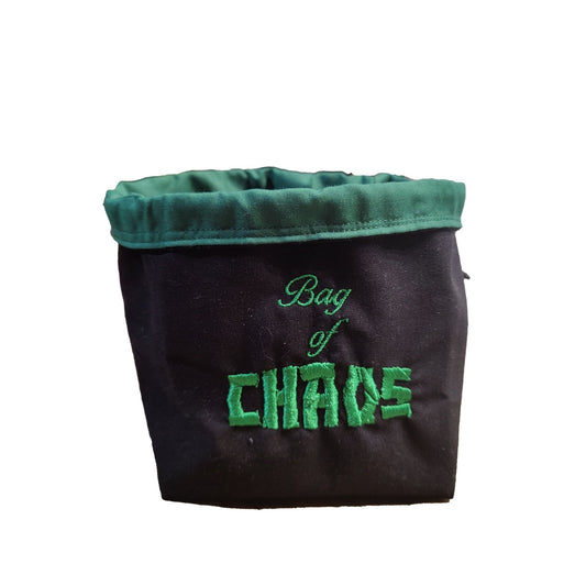 Embroidered Dice Bag - Bag of Chaos for Warhammer Board Game Tabletop Gaming Gifts Accessories, RPG D&D Dice