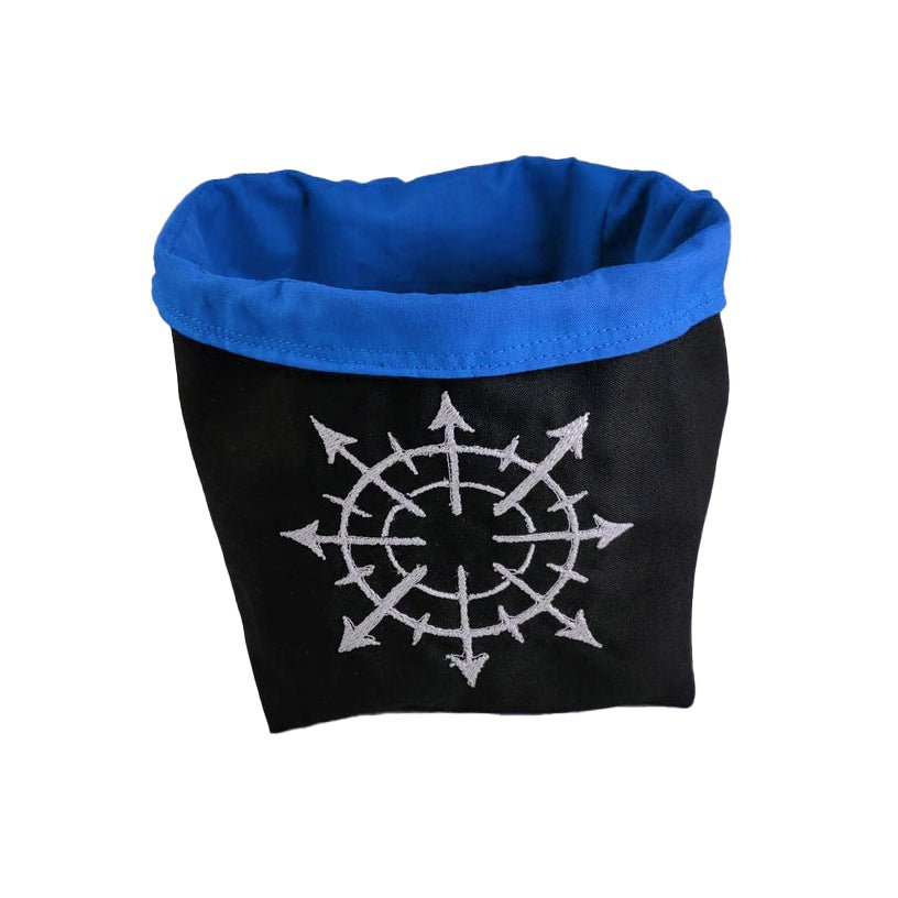 Embroidered Dice Bag - Chaos Star Inspired (for Warhammer) Board Game Tabletop Gaming Gifts Accessories, RPG D&D Dice
