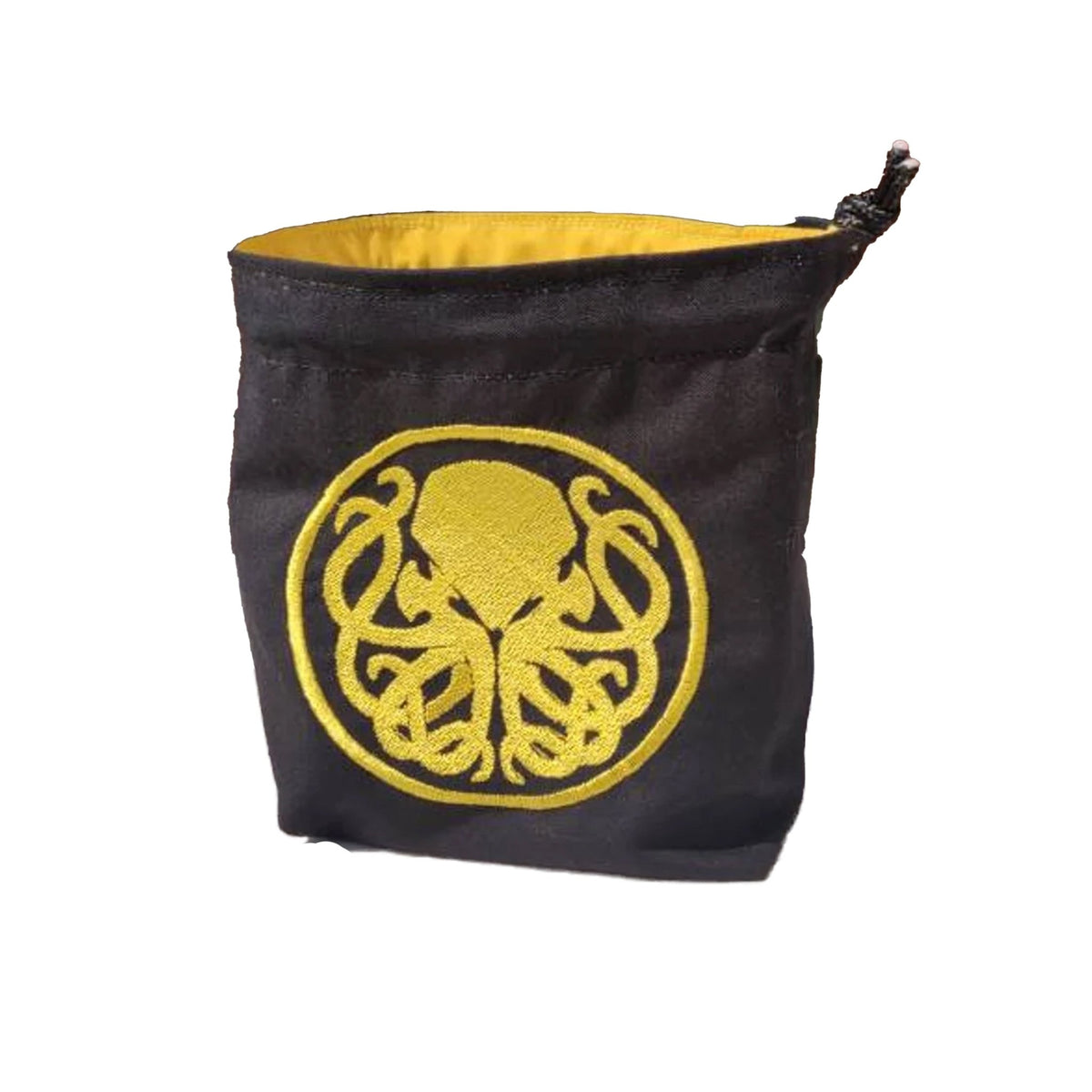 Embroidered Dice Bag - Cthulhu Themed (circle) Board Game Tabletop Gaming Gifts Accessories, RPG D&D Dice