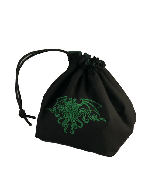 Embroidered Dice Bag - Cthulhu Themed Board Game Tabletop Gaming Gifts Accessories, RPG D&D Dice