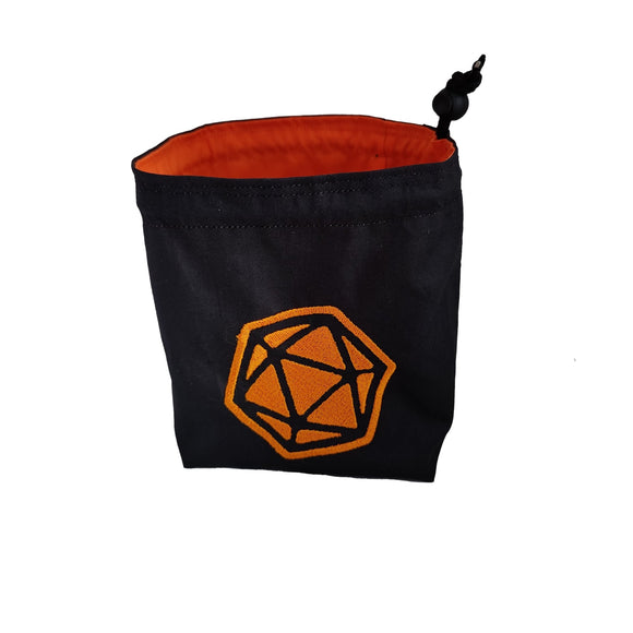 Embroidered Dice Bag- D20 Dice Dice Bags Board Game Accessories, Tabletop Gaming Gifts, RPG Dnd Dice