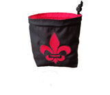 Embroidered Dice Bag- Fleur de Lis Storage Bag Dice Bags Board Game Accessories, Tabletop Gaming Gifts, RPG Dnd Dice