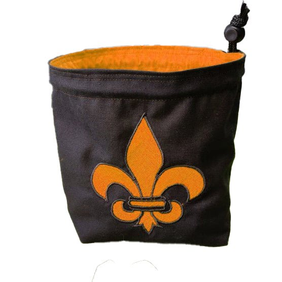Embroidered Dice Bag - Fleur de Lis Storage Bag Board Game Tabletop Gaming Gifts Accessories, RPG D&D Dice