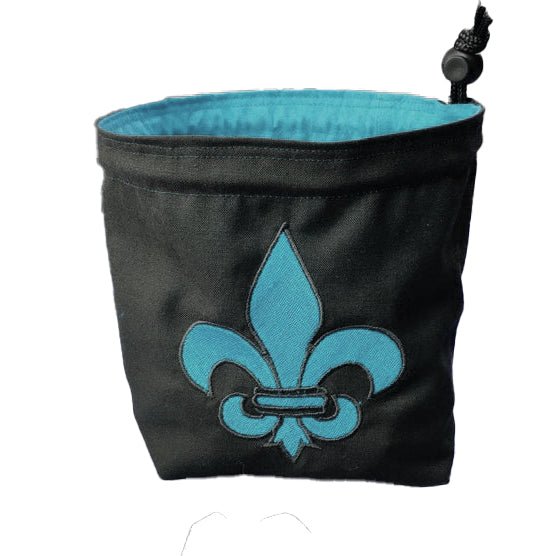 Embroidered Dice Bag - Fleur de Lis Storage Bag Board Game Tabletop Gaming Gifts Accessories, RPG D&D Dice