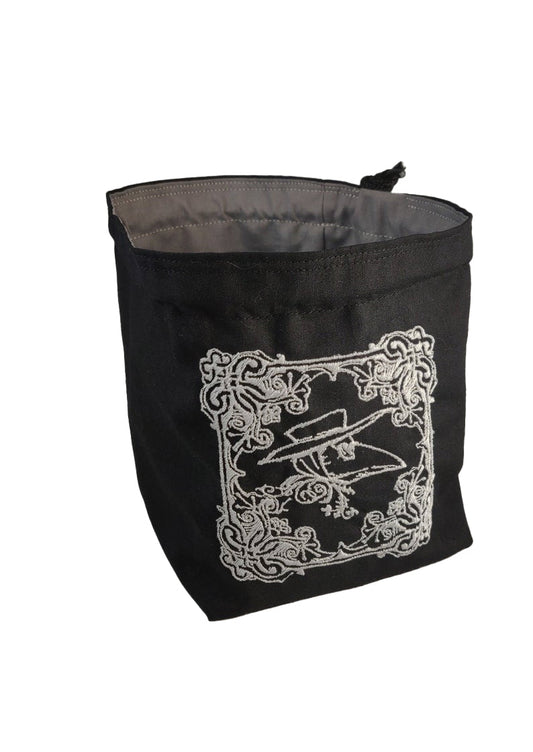 Embroidered Dice Bag - Plague Doctor Dice Bag Board Game Tabletop Gaming Gifts Accessories, RPG D&D Dice