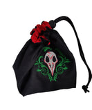 Embroidered Dice Bag- Plague Mask Board Game Accessories, Tabletop Gaming Gifts, RPG Dnd Dice