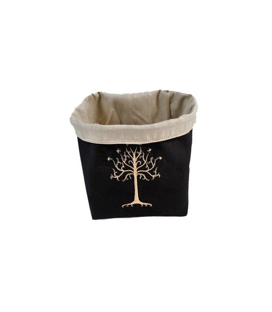 Embroidered Dice Bag - Themed on Tree of Gondor, Lord of The Rings Board Game Tabletop Gaming Gifts Accessories, RPG D&D Dice