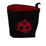 Embroidered Dice Bag - Triforce Celtic Symbol Board Game Tabletop Gaming Gifts Accessories, RPG D&D Dice