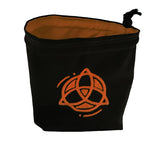 Embroidered Dice Bag - Triforce Celtic Symbol Board Game Tabletop Gaming Gifts Accessories, RPG D&D Dice