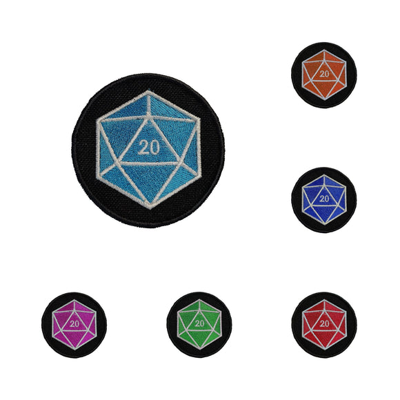 Patches- D20 Dice Design Board Game Accessories, Tabletop Gaming Gifts, RPG Dnd Dice