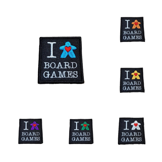 Patches - I Love Board Games Board Game Tabletop Gaming Gifts Accessories, RPG D&D Dice