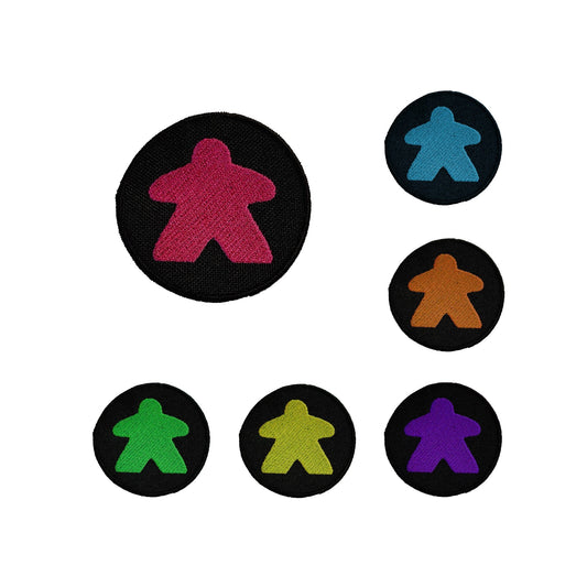 Patches - Meeple Design Board Game Tabletop Gaming Gifts Accessories, RPG D&D Dice