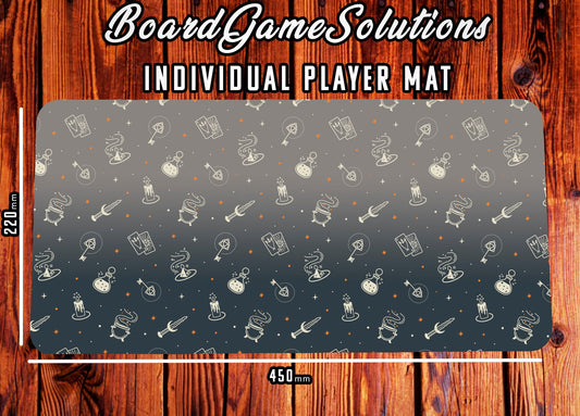 Playmat - Grey Potions and Pearls Tabletop Gaming Mat Board Game Tabletop Gaming Gifts Accessories, RPG D&D Dice