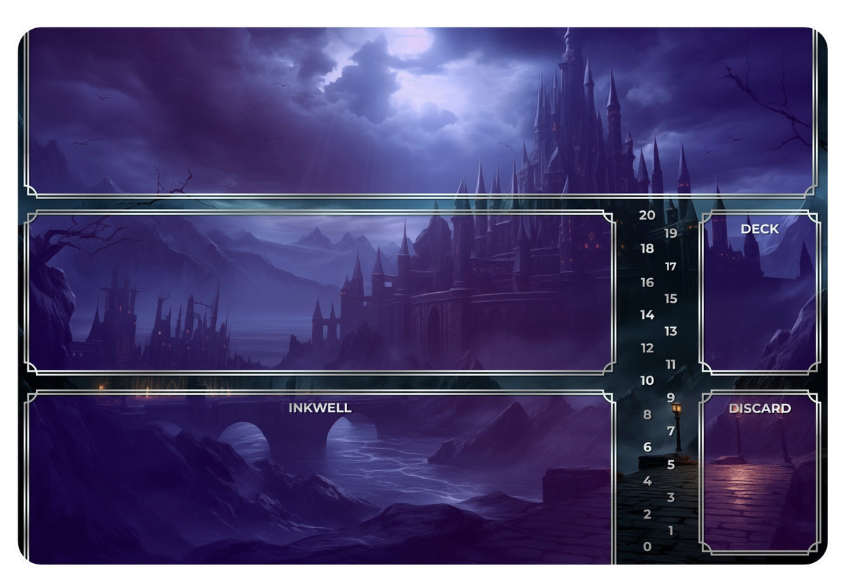 Playmat - Lorcana Trading Card Game Tabletop Gaming Mat Board Game Tabletop Gaming Gifts Accessories, RPG D&D Dice