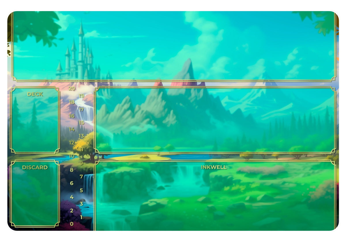 Playmat - Lorcana Trading Card Game Tabletop Gaming Mat Board Game Tabletop Gaming Gifts Accessories, RPG D&D Dice