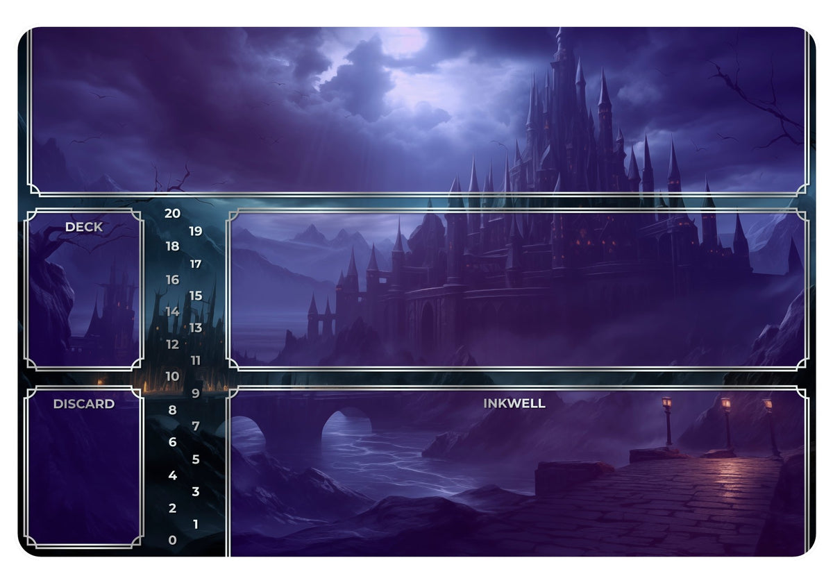 Playmat - Lorcana Trading Card Game Tabletop Gaming Mat Board Game Tabletop Gaming Gifts Accessories, RPG D&D Dice