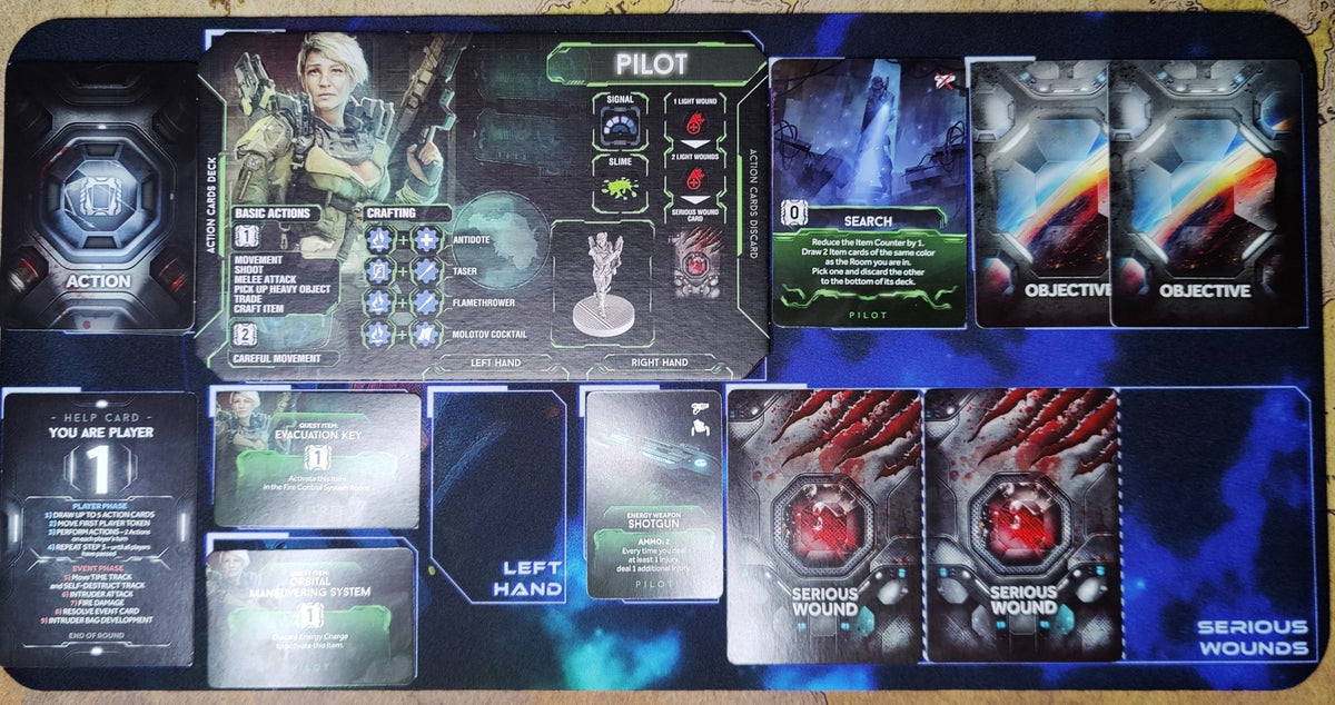Playmat - Nemesis Individual Player Mats Board Game Tabletop Gaming Gifts Accessories, RPG D&D Dice