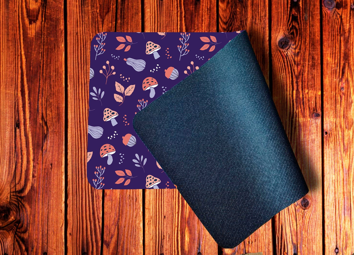 Playmat - Purple Mushroom Forest Tabletop Gaming Mat Board Game Tabletop Gaming Gifts Accessories, RPG D&D Dice