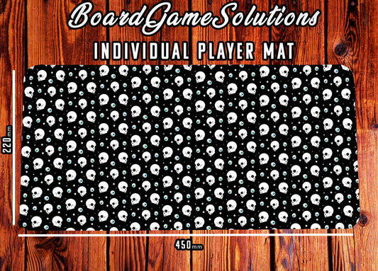 Playmat - Skulls Tabletop Gaming Player Mat Board Game Tabletop Gaming Gifts Accessories, RPG D&D Dice