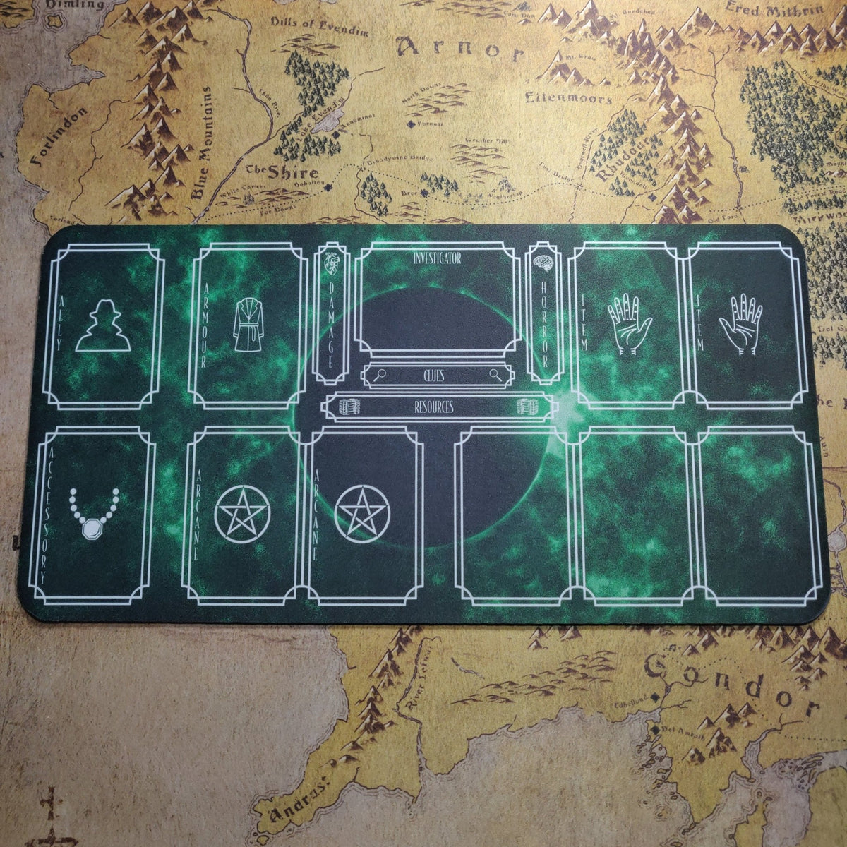 Playmat - Suitable for Arkham Horror LCG Board Game Tabletop Gaming Gifts Accessories, RPG D&D Dice