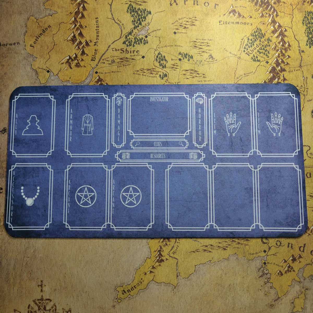 Playmat - Suitable for Arkham Horror LCG Board Game Tabletop Gaming Gifts Accessories, RPG D&D Dice