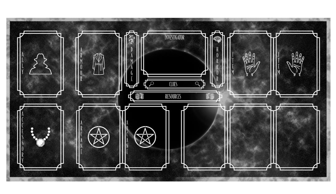 Playmat - Suitable for Arkham Horror LCG Board Game Tabletop Gaming Gifts Accessories, RPG D&D Dice