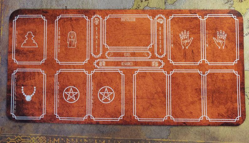 Playmat - Suitable for Arkham Horror LCG Board Game Tabletop Gaming Gifts Accessories, RPG D&D Dice