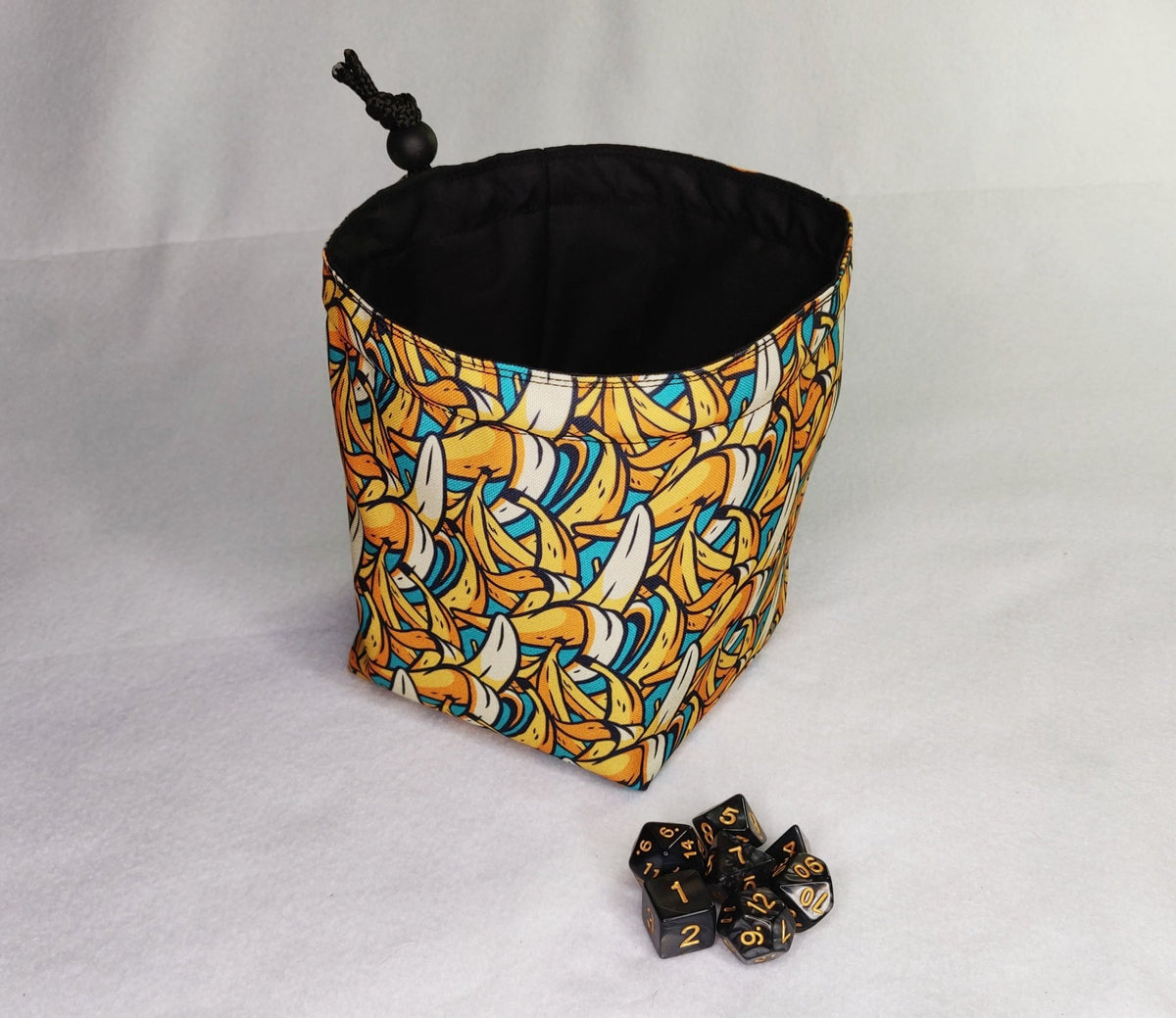 Printed Dice Bag - Banana Print Bag Board Game Tabletop Gaming Gifts Accessories, RPG D&D Dice